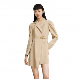 рокля,дамски,поли,и,рокли,lily,bubble,long,sleeve,dress,khaki,(beige)