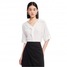 дамски,блузи,дамски,ризи,lily,chic,draped,blouse,white