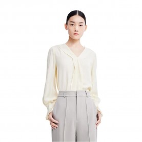 дамски,блузи,дамски,ризи,lily,elegant,drape,lace,blouse,mustard,yellow,(beige,yellow)