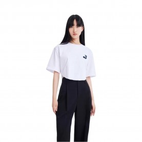 тениска,дамски,тениски,lily,fashion,fishbone,short,sleeve,t,shirt,white
