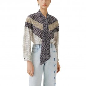 дамски,блузи,дамски,ризи,lily,smiley,face,long,sleeve,blouse,beige,(grey)
