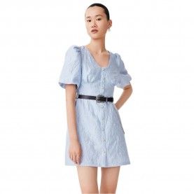 рокля,дамски,поли,и,рокли,lily,v,neck,short,sleeve,dress,blue