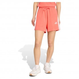 Къси панталони Adidas Essentials 3 Stripes Cotton shorts - Orange (Semi Turbo / White) къси,панталони,дамски,панталони,adidas,essentials,3,stripes,cotton,shorts,orange,(semi,turbo,white)