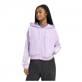 блуза,дамски,блузи,adidas,essentials,3,stripes,french,terry,full,zip,sweatshirt,purple,(powder,plum,white)