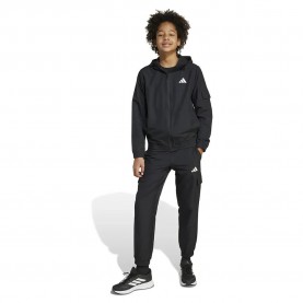 Анцуг Adidas Woven Cargo tracksuit - Black (Black / White) анцуг,детски,анцузи,adidas,woven,cargo,tracksuit,black,(black,white)