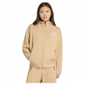 блуза,дамски,блузи,adidas,z.n.e,full,zip,sweatshirt,warm,sandstone,(beige)