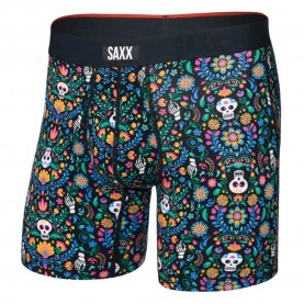 боксерки,мъжко,бельо,saxx,underwear,vibe,xtra,brief,fly,boxers,skull,garden,multi,(blue)