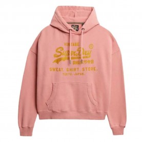 суичър,дамски,блузи,superdry,embellished,vl,relaxed,fit,hoodie,pink