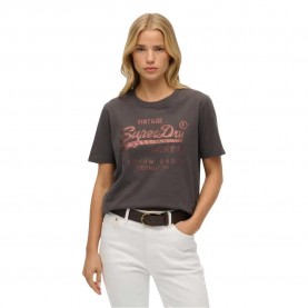 тениска,дамски,тениски,superdry,embellished,vl,relaxed,fit,short,sleeve,t,shirt,bison,black,(black)