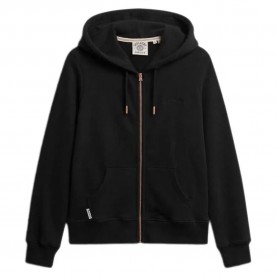 блуза,дамски,блузи,superdry,essential,logo,full,zip,sweatshirt,black,(black)