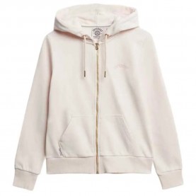блуза,дамски,блузи,superdry,essential,logo,full,zip,sweatshirt,mauve,morn,pink,(beige)