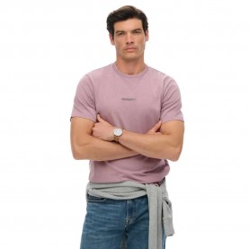 Тениска Superdry Micro Logo short sleeve T-shirt - Pink (Dry Elderberry) тениска,мъжки,тениски,superdry,micro,logo,short,sleeve,t,shirt,pink,(dry,elderberry)
