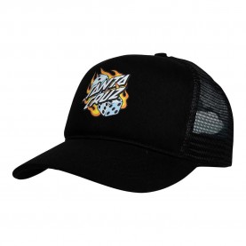 шапка,всички,шапки,santa,cruz,flaming,dice,dot,meshback,cap,black,(black)