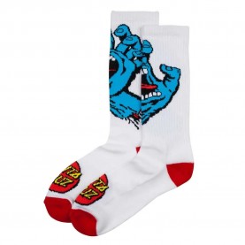 чорапи,дамски,чорапи,santa,cruz,screaming,hand,socks,white