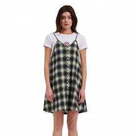 Рокля Santa cruz Sundance skater sleeveless short dress - Green (Navy / Green Check) рокля,дамски,поли,и,рокли,santa,cruz,sundance,skater,sleeveless,short,dress,green,(navy,green,check)