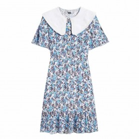 бебешка,рокля,дамски,поли,и,рокли,lily,baby,doll,collar,floral,dress,lake,blue,(blue)