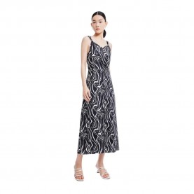 рокля,дамски,поли,и,рокли,lily,black,and,white,halter,dress,black