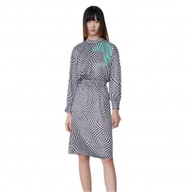 рокля,дамски,поли,и,рокли,lily,check,waist,dress,black,(grey)