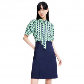 карирана,риза,дамски,поли,и,рокли,lily,checkerboard,shirt,dress,green,(blue)
