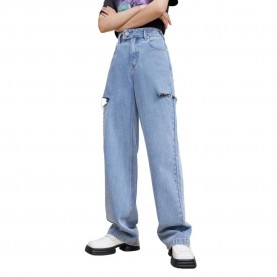 панталони,дамски,панталони,lily,chic,ripped,denim,pants,denim,blue,(blue)
