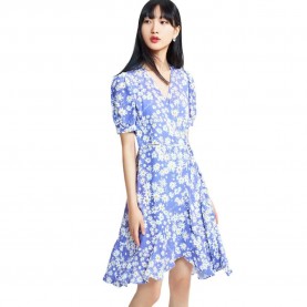 рокля,дамски,поли,и,рокли,lily,romantic,printed,dress,gray,purple,(blue)