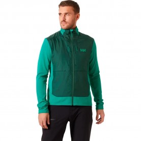 Блуза Helly hansen Versalite Hybrid full zip sweatshirt - Green (Green) блуза,мъжки,пуловери,helly,hansen,versalite,hybrid,full,zip,sweatshirt,green,(green)
