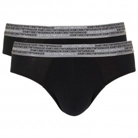 Emporio armani All Over Logo Elastic slips 2 units - Black (Black / White) мъжко,бельо,emporio,armani,all,over,logo,elastic,slips,2,units,black,(black,white)