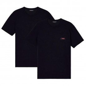 Тениска Emporio armani Bold Monogram short sleeve T-shirt 2 units - Black - (Black / White) тениска,мъжки,тениски,emporio,armani,bold,monogram,short,sleeve,t,shirt,2,units,black,(black,white)