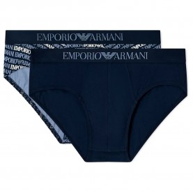 Emporio armani Classic Pattern Mix slips 2 units - Blue (Ea Lettering Horizontal / Navy) мъжко,бельо,emporio,armani,classic,pattern,mix,slips,2,units,blue,(ea,lettering,horizontal,navy)