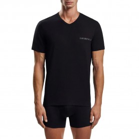 Тениска Emporio armani Core Logoband short sleeve v neck T-shirt 2 units - Black - (Black / Black) тениска,мъжки,тениски,emporio,armani,core,logoband,short,sleeve,v,neck,t,shirt,2,units,black,(black,black)