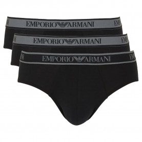 Emporio armani Core Logoband slips 3 units - Black / Black / Black мъжко,бельо,emporio,armani,core,logoband,slips,3,units,black,black,black