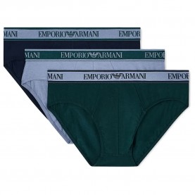 Emporio armani Core Logoband slips 3 units - Multicolor (Navy / Stone / Green) мъжко,бельо,emporio,armani,core,logoband,slips,3,units,multicolor,(navy,stone,green)