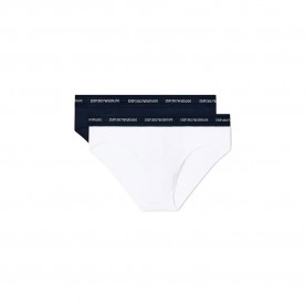 Emporio armani Eco Viscose slips 2 units - White / Blue (Navy / White) мъжко,бельо,emporio,armani,eco,viscose,slips,2,units,white,blue,(navy,white)