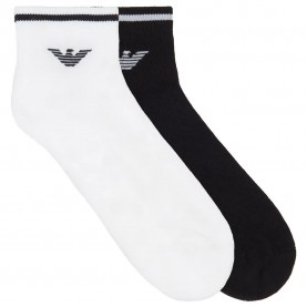 Чорапи Emporio armani EM000538_AF18275 socks - White / Black (White / Black / White) чорапи,мъжки,чорапи,emporio,armani,em000538,af18275,socks,white,black,(white,black,white)