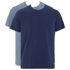 Тениска Emporio armani Essential Logolabel short sleeve T-shirt 2 units - Blue - (Navy / Stone / Green) тениска,мъжки,тениски,emporio,armani,essential,logolabel,short,sleeve,t,shirt,2,units,blue,(navy,stone,green)