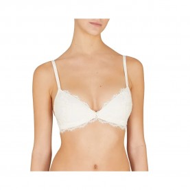 Emporio armani Eternal Lace Padded Triangle bra - White - (Ivory) дамско,бельо,дамски,бикини,и,танкини,emporio,armani,eternal,lace,padded,triangle,bra,white,(ivory)
