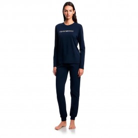 Пижама Emporio armani Everyday cotton pyjama - Blue - (Blue) пижама,дамски,пижами,emporio,armani,everyday,cotton,pyjama,blue,(blue)