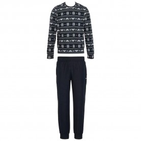 Пижама Emporio armani Holidays Jaquard pyjama - Blue (Navy Jacquard / Navy) пижама,мъжки,пижами,emporio,armani,holidays,jaquard,pyjama,blue,(navy,jacquard,navy)
