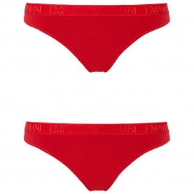 Emporio armani Iconic Microfiber thong 2 units - Red (Red / Red) дамско,бельо,дамски,бикини,и,танкини,emporio,armani,iconic,microfiber,thong,2,units,red,(red,red)