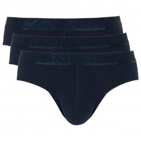 Emporio armani Shiny Logoband Pack slips 3 units - Blue (Navy / Navy / Navy) мъжко,бельо,emporio,armani,shiny,logoband,pack,slips,3,units,blue,(navy,navy,navy)