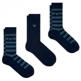 Чорапи Emporio armani Pattern Mix socks - Blue (Strip Blue / Blue / Strip Blue) чорапи,мъжки,чорапи,emporio,armani,pattern,mix,socks,blue,(strip,blue,blue,strip,blue)