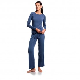 Пижама Emporio armani Tech Wool pyjama - Vintage Blue пижама,дамски,пижами,emporio,armani,tech,wool,pyjama,vintage,blue