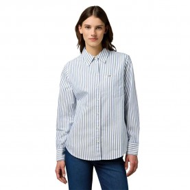 риза,с,дълъг,ръкав,дамски,блузи,дамски,ризи,wrangler,1,pocket,regular,fit,long,sleeve,shirt,wrangler,blue,(white,blue)