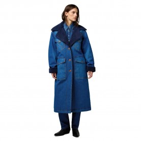 Яке Wrangler 112370813 Loose Fit denim jacket - Sparkle Blue (Blue) яке,дамски,якета,и,палта,wrangler,112370813,loose,fit,denim,jacket,sparkle,blue,(blue)