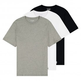 Тениска Wrangler 112371482 Regular Fit short sleeve T-shirt 3 units - Multicolor - (White / Grey / Black) тениска,мъжки,тениски,wrangler,112371482,regular,fit,short,sleeve,t,shirt,3,units,multicolor,(white,grey,black)