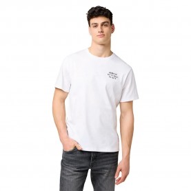 Тениска Wrangler 112371487 Relaxed Fit short sleeve T-shirt - White (Worn White) тениска,мъжки,тениски,дамски,тениски,wrangler,112371487,relaxed,fit,short,sleeve,t,shirt,white,(worn,white)