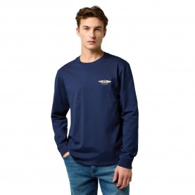 тениска,мъжки,тениски,дамски,тениски,wrangler,americana,regular,fit,long,sleeve,t,shirt,blue,(navy)