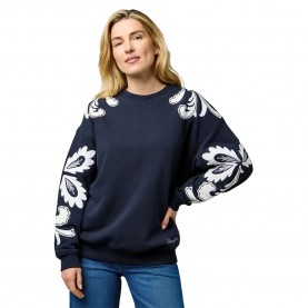 Блуза Wrangler Applique Loose Fit sweatshirt - Blue - (Dark Navy) блуза,дамски,блузи,wrangler,applique,loose,fit,sweatshirt,blue,(dark,navy)
