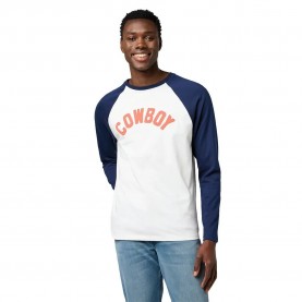 тениска,мъжки,тениски,wrangler,baseball,regular,fit,long,sleeve,t,shirt,white,(black,iris)