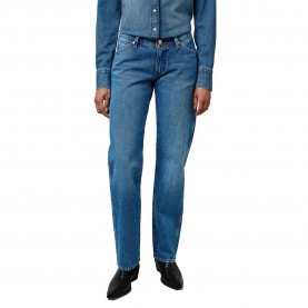 Дънки Wrangler Cowboy Straight Fit low waist jeans - Lasso Lagoon (Blue) дънки,дамски,панталони,wrangler,cowboy,straight,fit,low,waist,jeans,lasso,lagoon,(blue)
